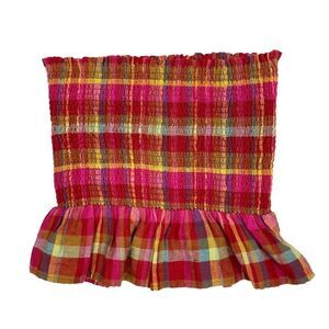 American Eagle Outfitters Multicolor Plaid Crop Top